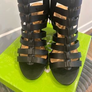 Elegant Black Strappy Sandals